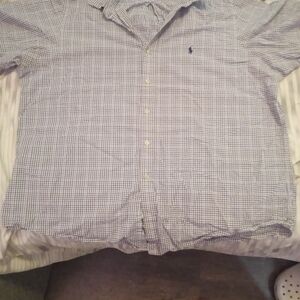 Men's Blue Checkered Shirt
